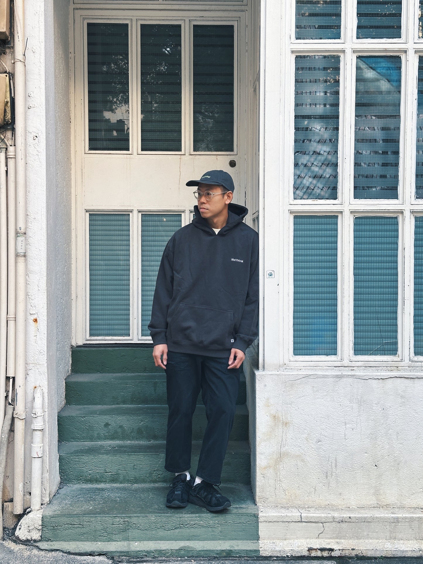 FW23 Logo Oversized Hoodie (Charcoal Dark Grey)