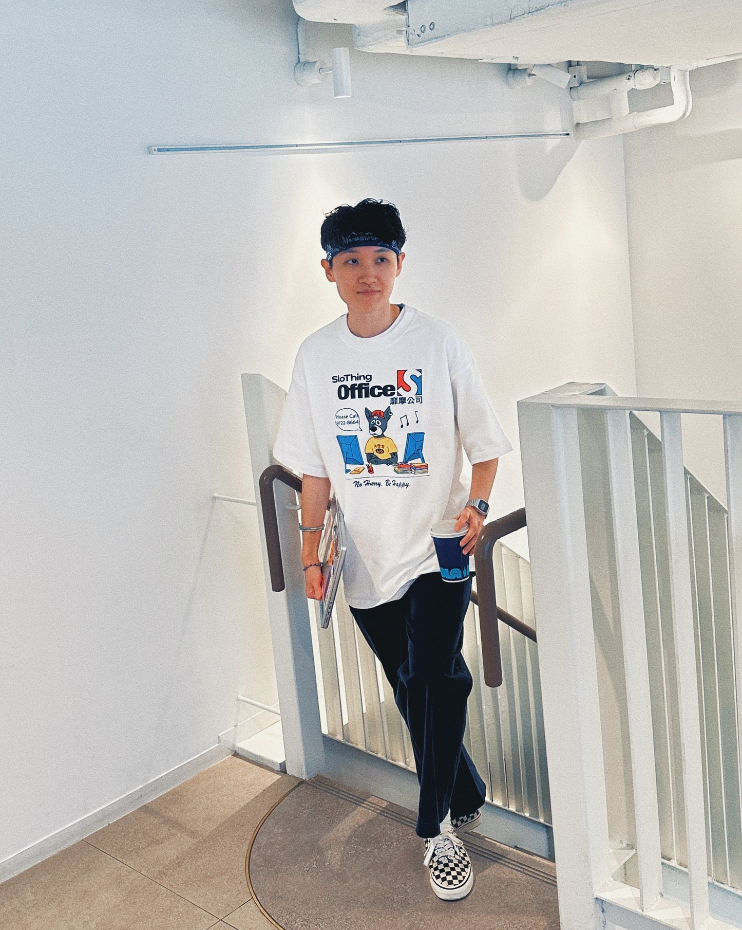 "OFFICE DOG" Tee / WHITE
