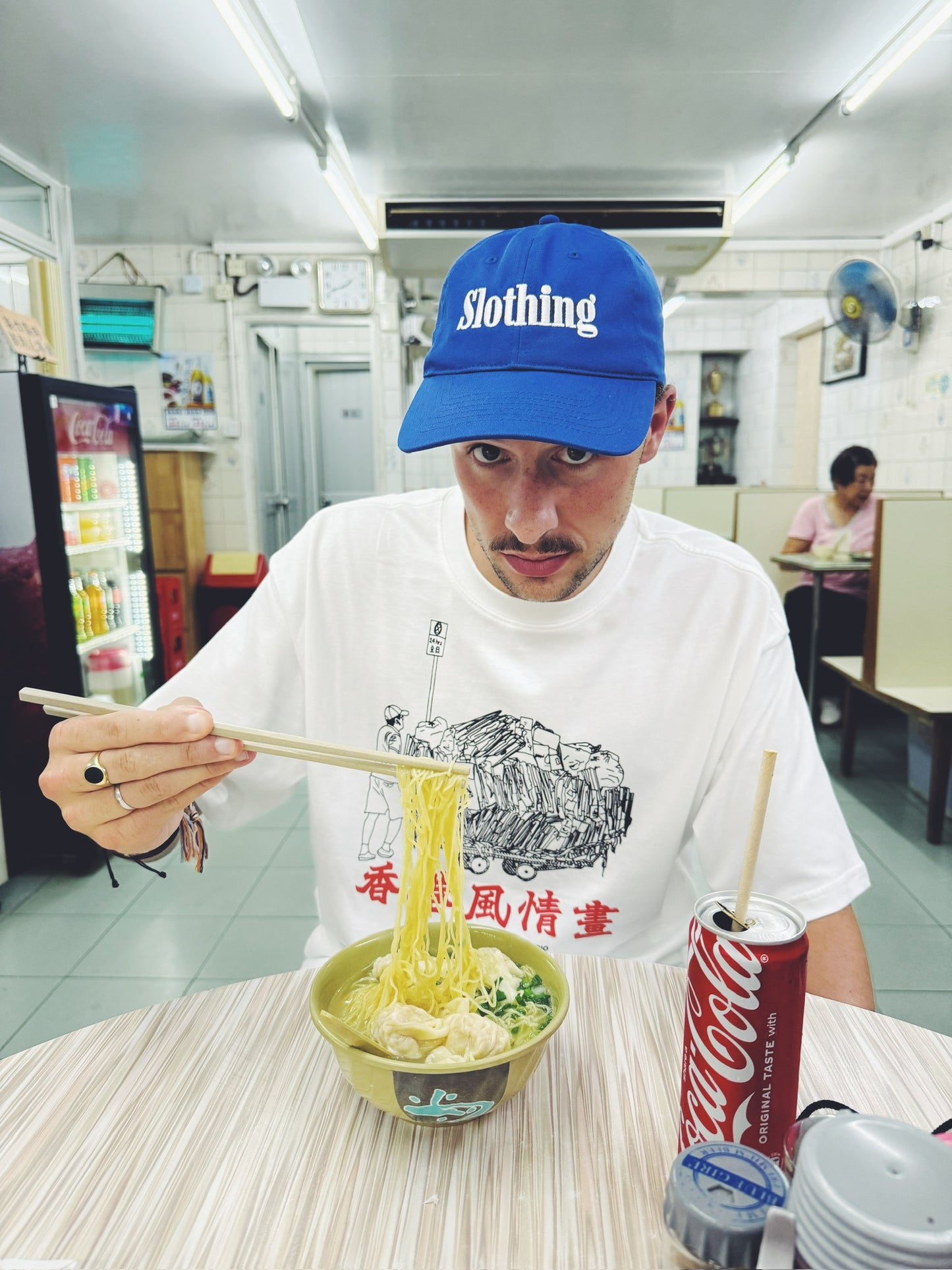 HONG KONG OBSERVED - "CARDBOARD COLLECTOR" Tee / WHITE