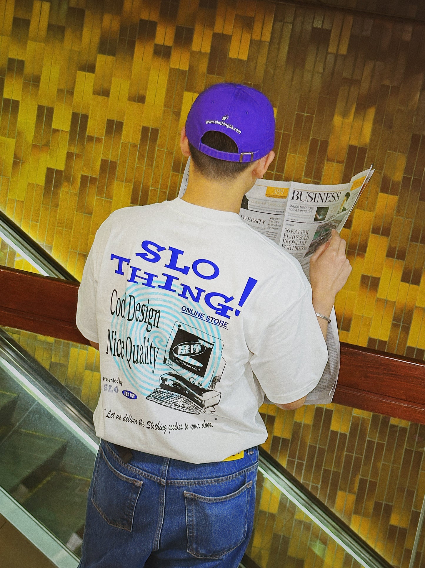 "Dot-com" Premium Tee /Off White