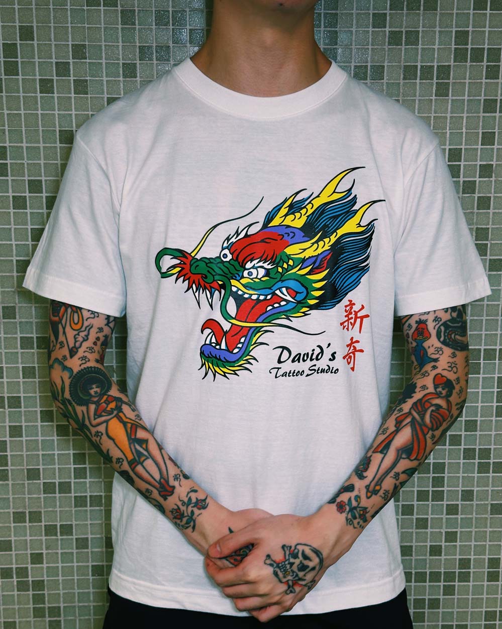 SLOTHING X 新奇紋身 Tee (White)