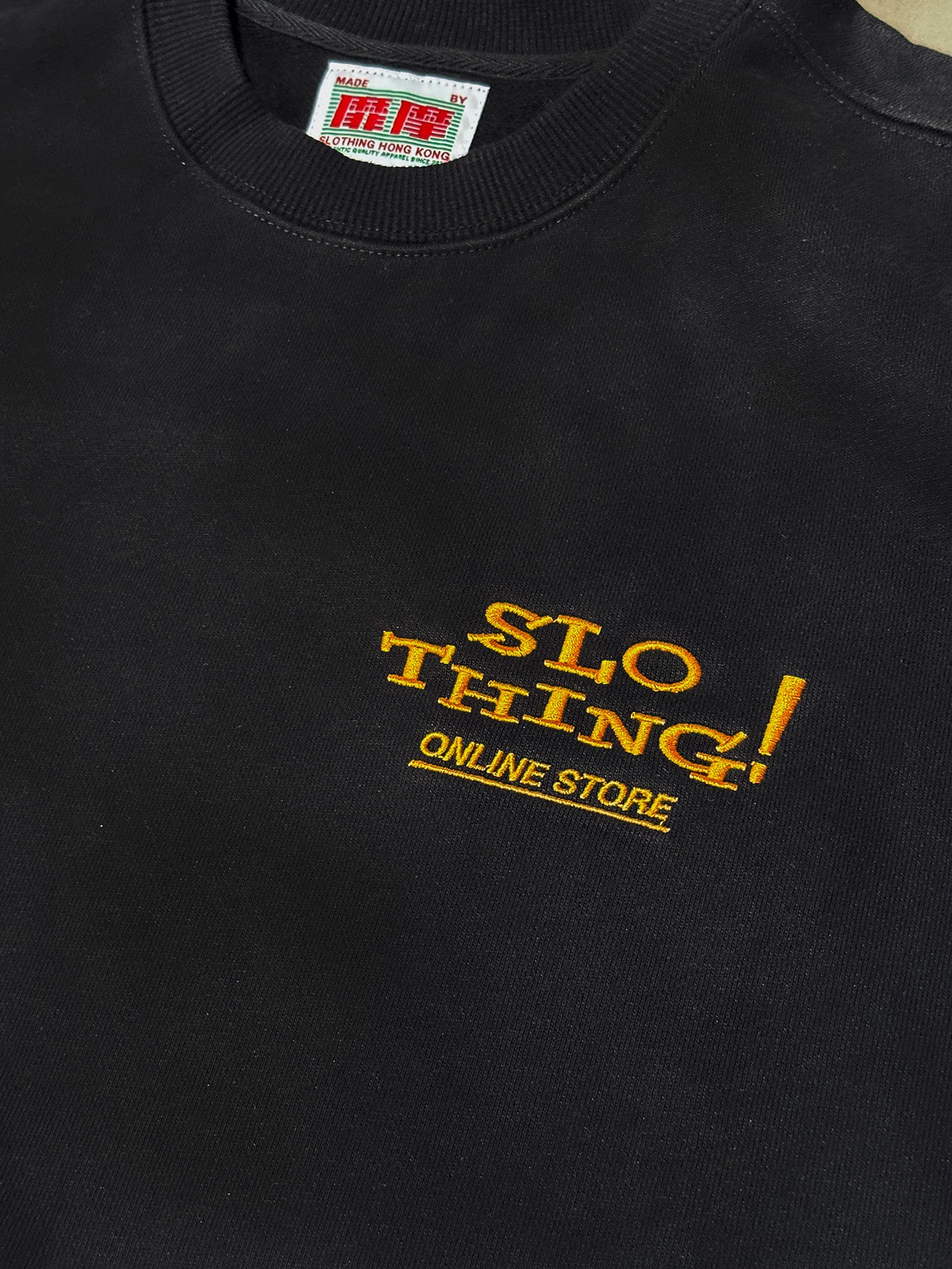 "Dot-com" Oversized Crewneck Sweater /Black