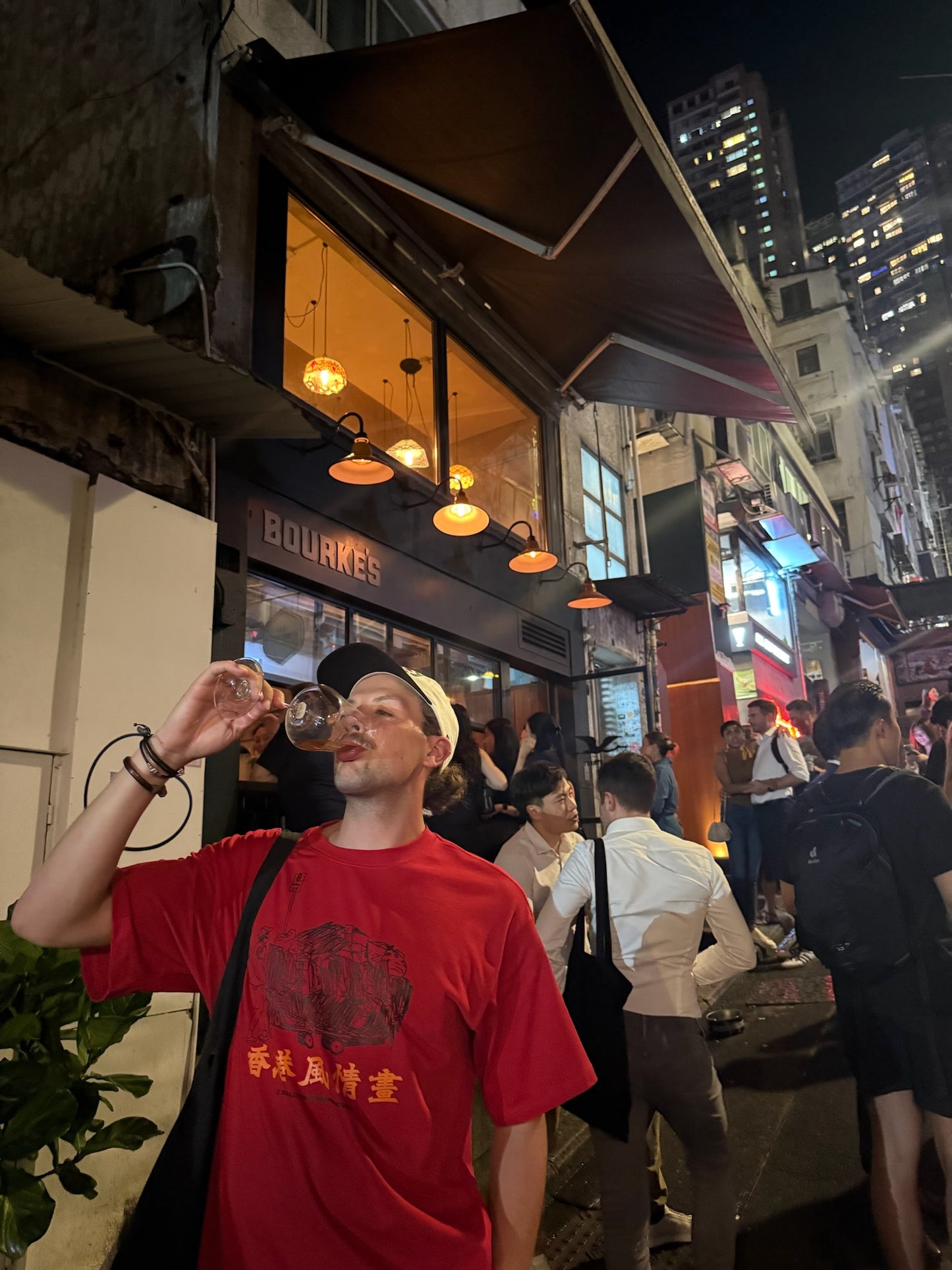HONG KONG OBSERVED - "CARDBOARD COLLECTOR" Tee / RED