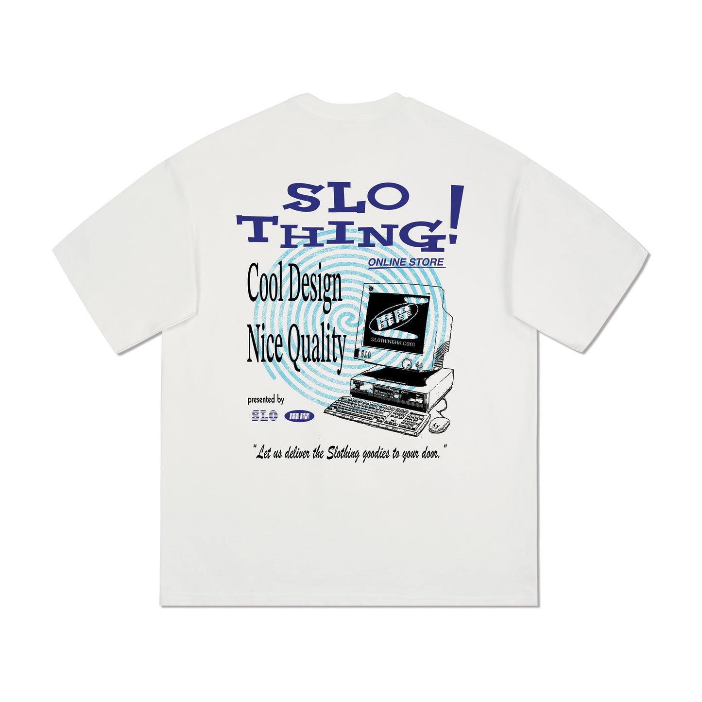 "Dot-com" Premium Tee /Off White