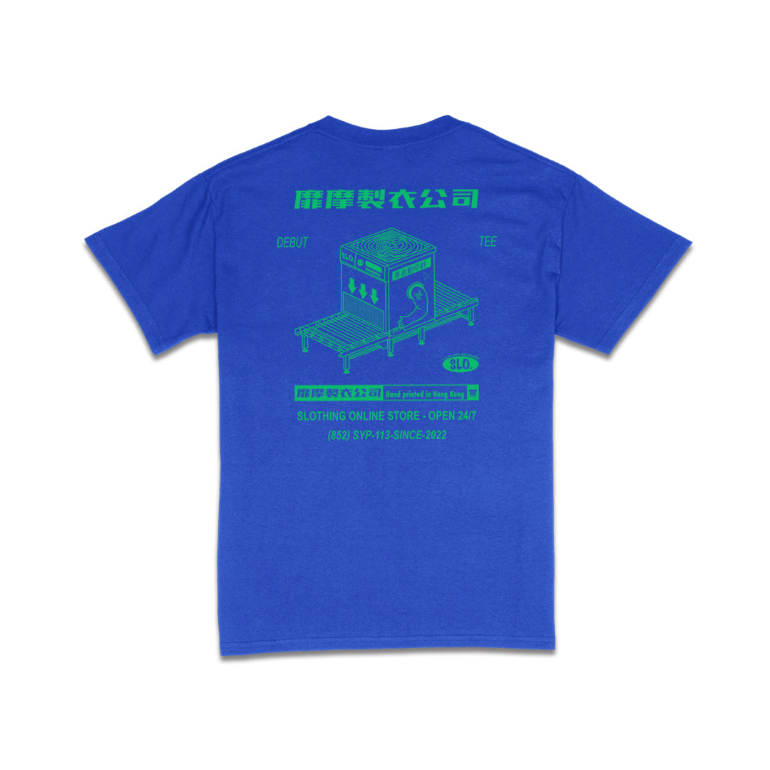 SLO Printer “Debut” Tee (Planet Blue)