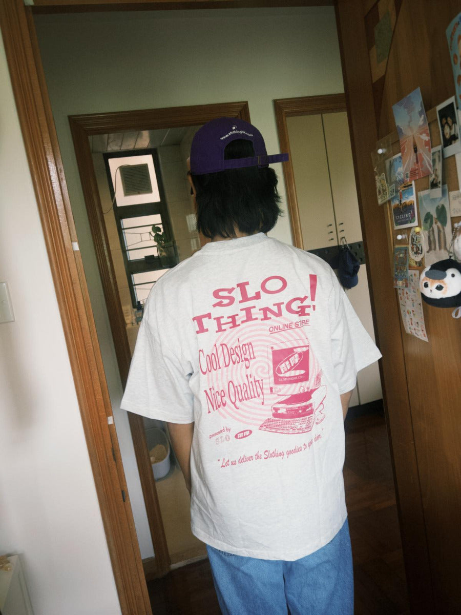 "Dot-com" Premium Tee /Ash Grey