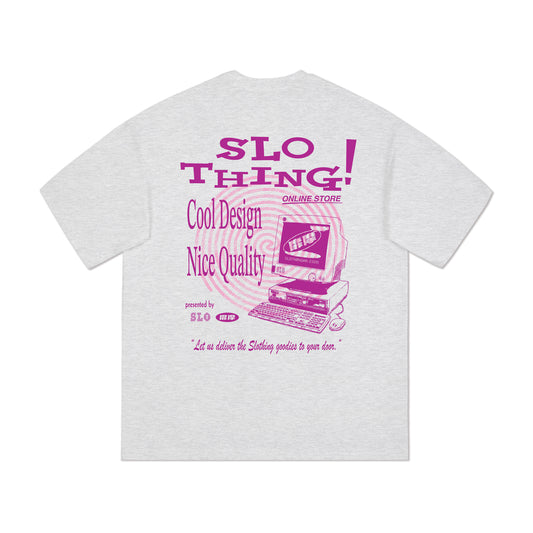 "Dot-com" Premium Tee /Ash Grey