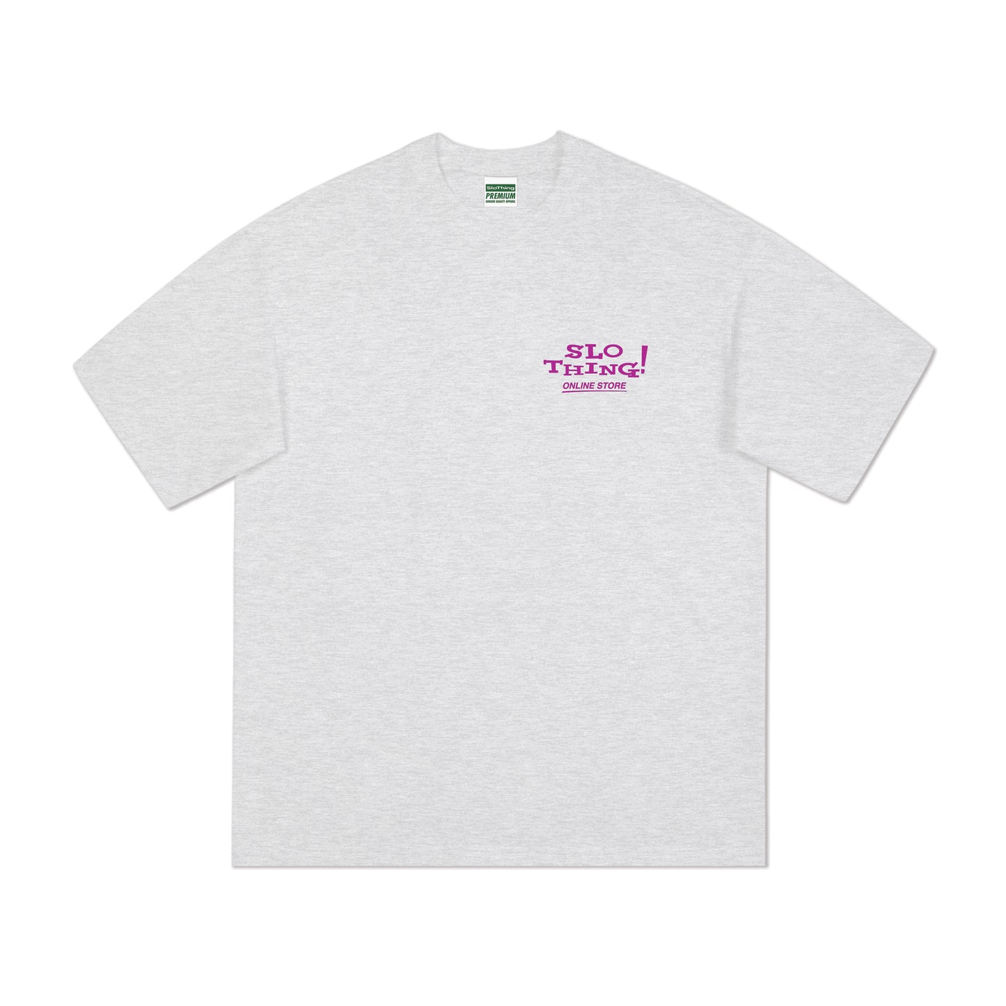 "Dot-com" Premium Tee /Ash Grey