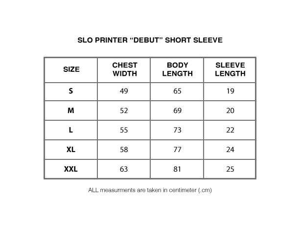 SLO Printer “Debut” Tee (Black)